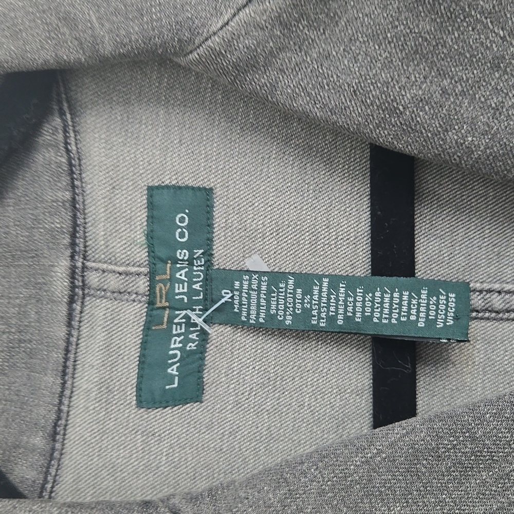 Lauren jean co denim jacket suit style jacket - Picture 3 of 10